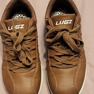 Lugz Brown Leather Low-Top Sneakers